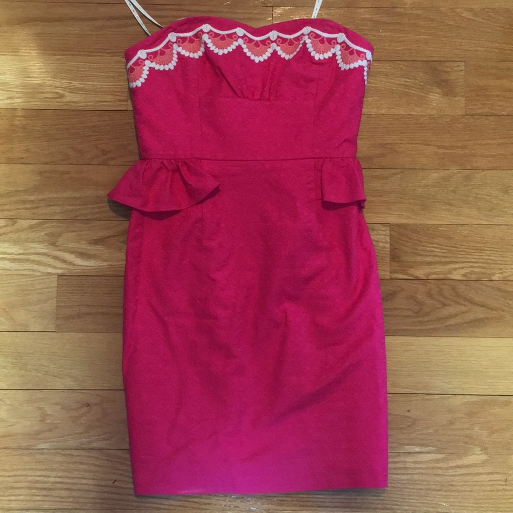 Lilly Pulitzer Peplum Dress WORN ONCE
